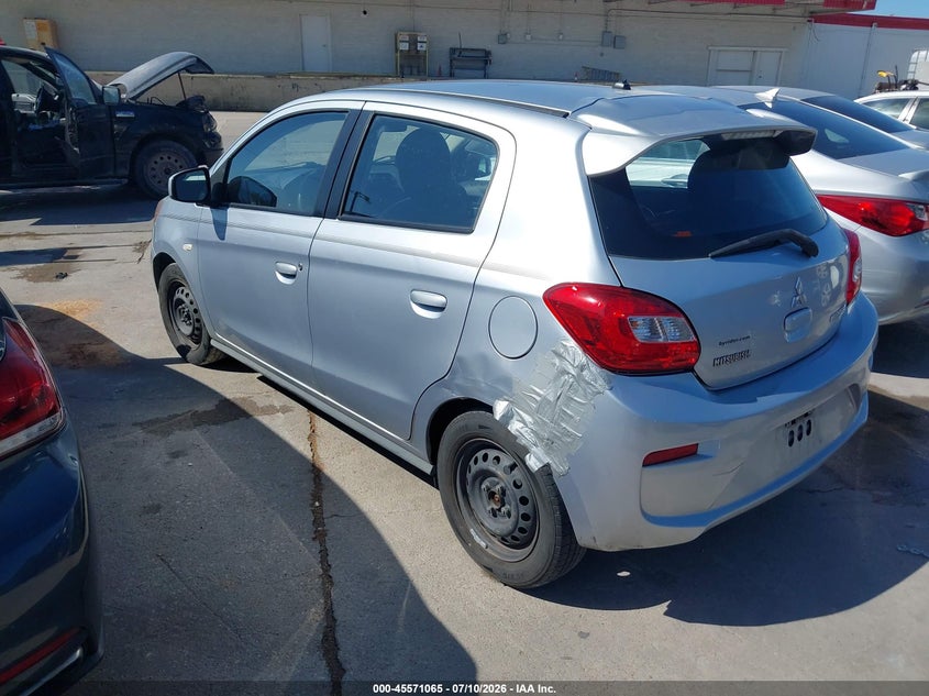 2017 Mitsubishi Mirage VIN ML32A3HJ1HH003350 IAAI salvage auction — NORMAL WEAR, Original (Texas), sold $25 on 2026-07-27 (photo 3)