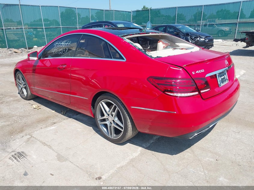 2015 Mercedes-benz E-klasse VIN WDDKJ6FB0FF297249 IAAI salvage auction — STORM DAMAGE, Salvage (Indiana), sold $2,550 on 2026-07-28 (photo 3)