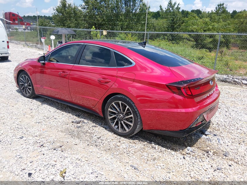 2020 Hyundai Sonata VIN 5NPEH4J2XLH043838 IAAI salvage auction — SIDE, Salvage Title, sold $3,500 on 2026-07-31 (photo 3)