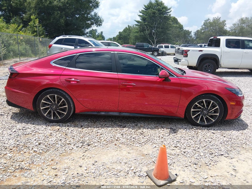 2020 Hyundai Sonata VIN 5NPEH4J2XLH043838 IAAI salvage auction — SIDE, Salvage Title, sold $3,500 on 2026-07-31 (photo 6)