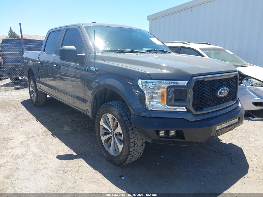 2018 Ford F-150 VIN 1FTEW1E58JFB18164 IAAI salvage auction — LEFT SIDE, Salvage (California), sold $9,600 on 2026-07-31 (photo 1)