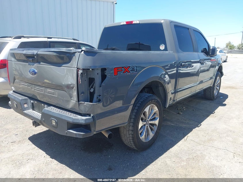 2018 Ford F-150 VIN 1FTEW1E58JFB18164 IAAI salvage auction — LEFT SIDE, Salvage (California), sold $9,600 on 2026-07-31 (photo 4)