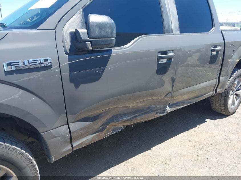 2018 Ford F-150 VIN 1FTEW1E58JFB18164 IAAI salvage auction — LEFT SIDE, Salvage (California), sold $9,600 on 2026-07-31 (photo 6)