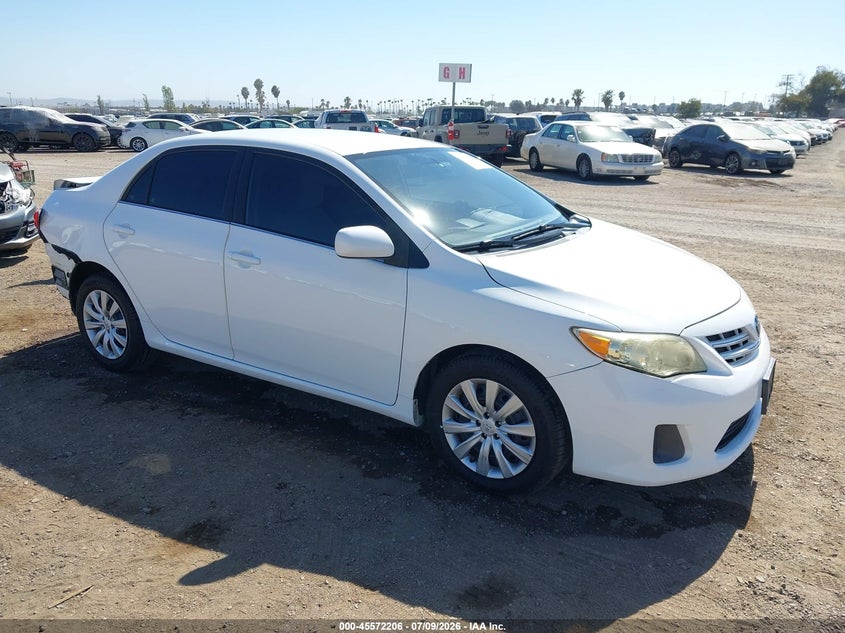 2013 Toyota Corolla VIN 5YFBU4EE3DP140225 IAAI salvage auction — REAR END, Salvage Title, sold $1,950 on 2026-07-20 (photo 1)
