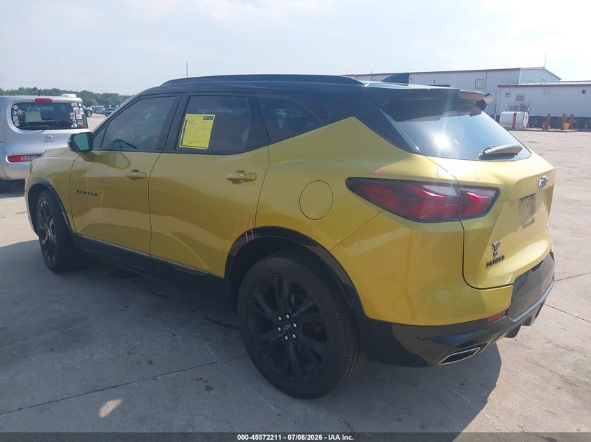 2022 Chevrolet Blazer VIN 3GNKBERS4NS139026 IAAI salvage auction — RIGHT FRONT, Salvage Title, sold $7,300 on 2026-08-01 (photo 3)