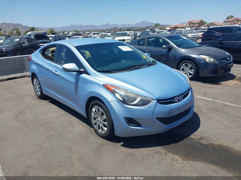 2013 Hyundai Elantra VIN KMHDH4AE6DU540796 IAAI salvage auction — THEFT, Salvage (Arizona), sold $1,200 on 2026-07-28 (photo 1)