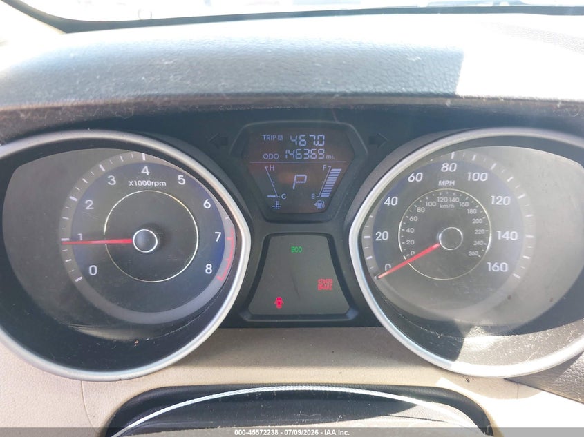 2013 Hyundai Elantra VIN KMHDH4AE6DU540796 IAAI salvage auction — THEFT, Salvage (Arizona), sold $1,200 on 2026-07-28 (photo 7)