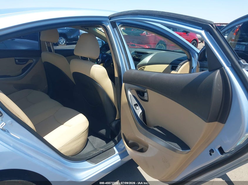 2013 Hyundai Elantra VIN KMHDH4AE6DU540796 IAAI salvage auction — THEFT, Salvage (Arizona), sold $1,200 on 2026-07-28 (photo 8)