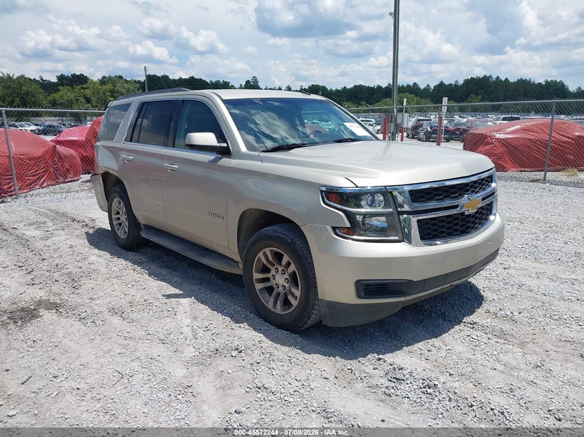 2015 Chevrolet Tahoe VIN 1GNSCAKC7FR142967 IAAI salvage auction — REAR END, Salvage Title, sold $2,350 on 2026-07-23 (photo 1)