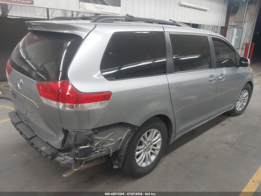 2013 Toyota Sienna VIN 5TDYK3DC9DS284959 IAAI salvage auction — REAR END, Salvage (Arizona), sold $2,450 on 2026-07-28 (photo 4)