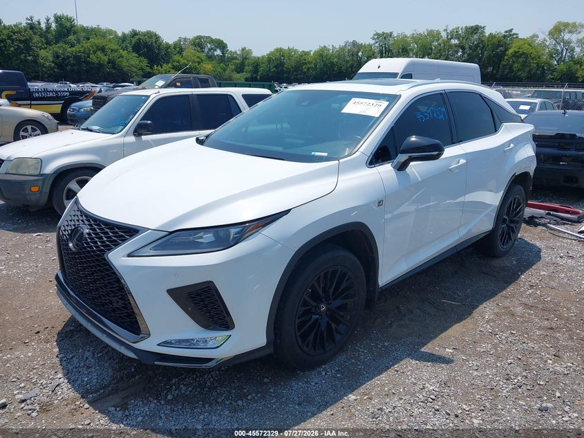 2022 Lexus Rx VIN 2T2SZMDAXNC327961 IAAI salvage auction — REAR END, Salvage (Tennessee), sold $18,600 on 2026-08-23 (photo 2)