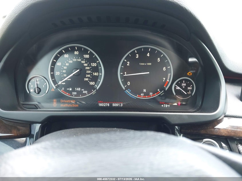 2014 BMW X5 VIN 5UXKR0C52E0K51310 IAAI salvage auction — TRANSMISSION, Salvage (Virginia), sold $1,950 on 2026-07-27 (photo 7)