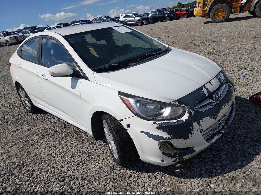 2012 Hyundai Accent VIN KMHCU4AE4CU173645 IAAI salvage auction — FRONT END, Original (West Virginia), sold $125 on 2026-07-30 (photo 1)