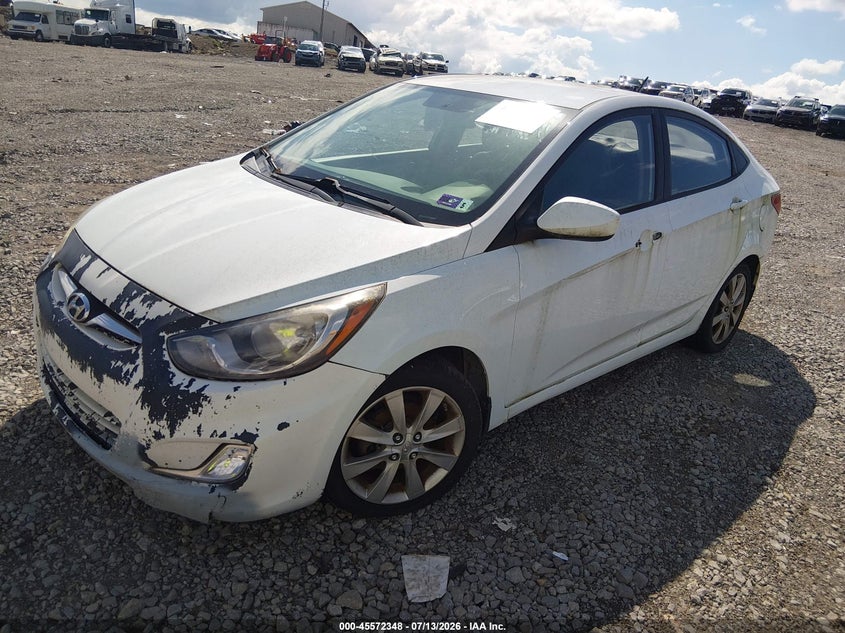 2012 Hyundai Accent VIN KMHCU4AE4CU173645 IAAI salvage auction — FRONT END, Original (West Virginia), sold $125 on 2026-07-30 (photo 2)