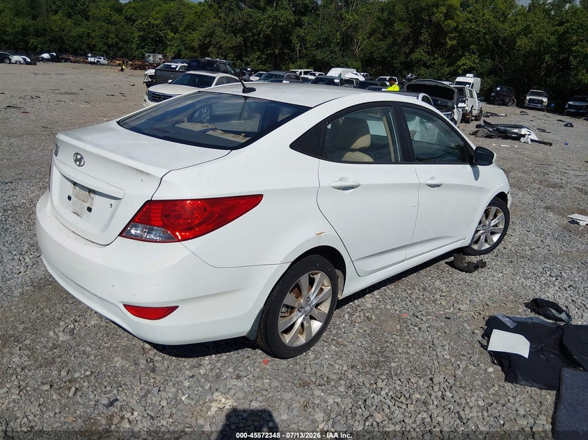 2012 Hyundai Accent VIN KMHCU4AE4CU173645 IAAI salvage auction — FRONT END, Original (West Virginia), sold $125 on 2026-07-30 (photo 4)