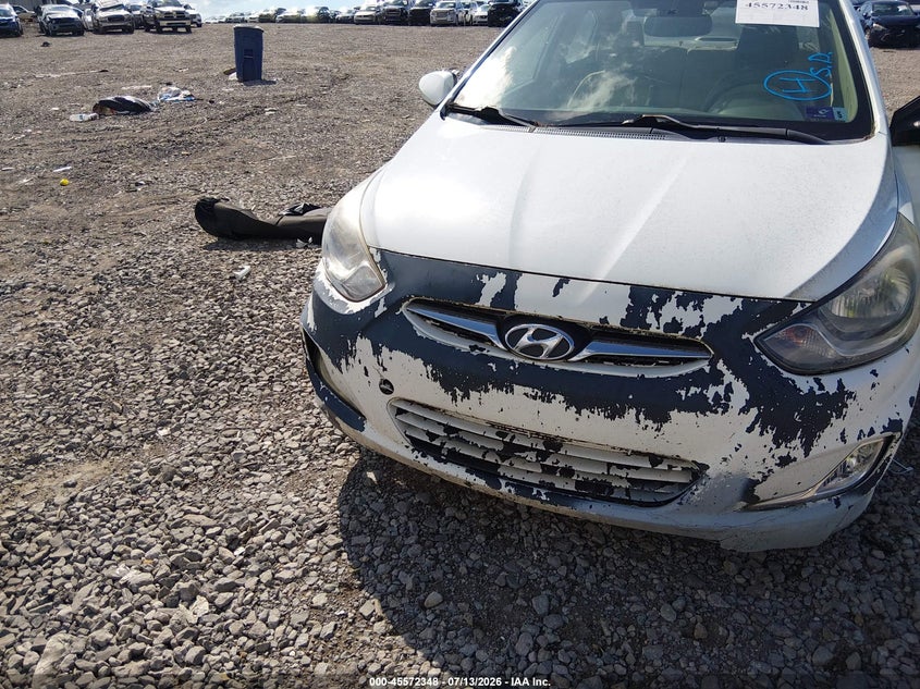 2012 Hyundai Accent VIN KMHCU4AE4CU173645 IAAI salvage auction — FRONT END, Original (West Virginia), sold $125 on 2026-07-30 (photo 6)