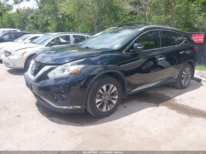 2015 Nissan Murano VIN 5N1AZ2MH9FN283589 IAAI salvage auction — REAR END, Salvage (Missouri), sold $2,900 on 2026-08-01 (photo 2)