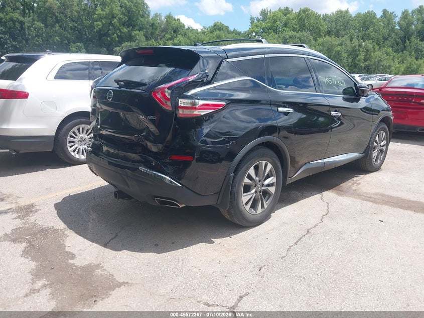 2015 Nissan Murano VIN 5N1AZ2MH9FN283589 IAAI salvage auction — REAR END, Salvage (Missouri), sold $2,900 on 2026-08-01 (photo 4)