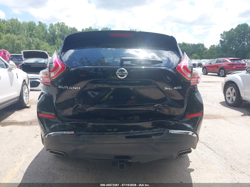 2015 Nissan Murano VIN 5N1AZ2MH9FN283589 IAAI salvage auction — REAR END, Salvage (Missouri), sold $2,900 on 2026-08-01 (photo 6)