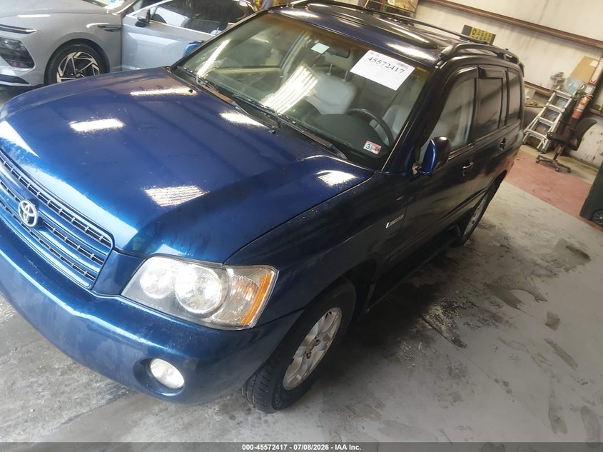 2003 Toyota Highlander VIN JTEHF21A230111847 IAAI salvage auction — NORMAL WEAR, Clear (Virginia), sold $350 on 2026-07-21 (photo 2)
