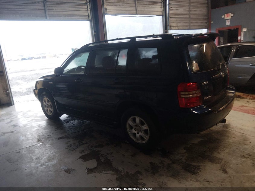2003 Toyota Highlander VIN JTEHF21A230111847 IAAI salvage auction — NORMAL WEAR, Clear (Virginia), sold $350 on 2026-07-21 (photo 3)