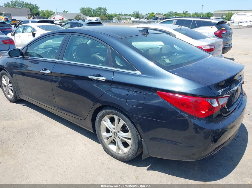 2012 Hyundai Sonata VIN 5NPEC4AC6CH410760 IAAI salvage auction — LEFT REAR, Salvage Title, sold $25 on 2026-07-28 (photo 3)