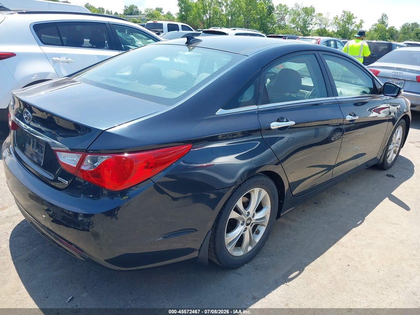 2012 Hyundai Sonata VIN 5NPEC4AC6CH410760 IAAI salvage auction — LEFT REAR, Salvage Title, sold $25 on 2026-07-28 (photo 4)