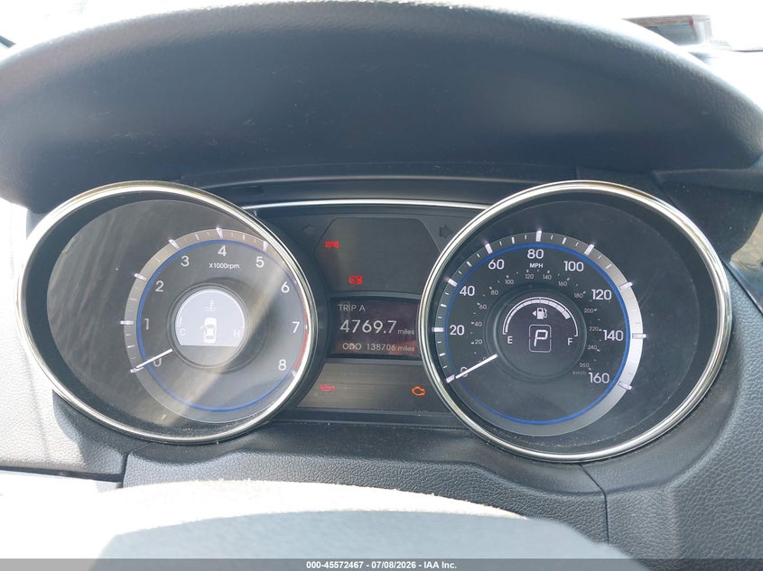 2012 Hyundai Sonata VIN 5NPEC4AC6CH410760 IAAI salvage auction — LEFT REAR, Salvage Title, sold $25 on 2026-07-28 (photo 7)