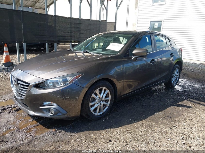 2015 Mazda 3 VIN 3MZBM1L75FM192725 IAAI salvage auction — RIGHT FRONT, Salvage Title, sold $2,000 on 2026-08-02 (photo 2)