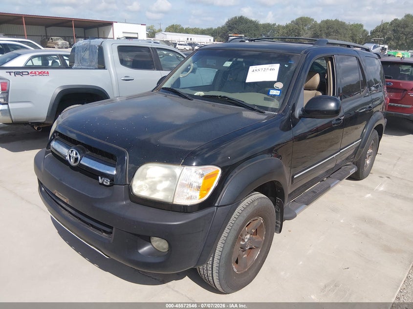 2006 Toyota Sequoia VIN 5TDZT34A96S269932 IAAI salvage auction — NORMAL WEAR, Original (Texas), sold $1,250 on 2026-07-28 (photo 2)
