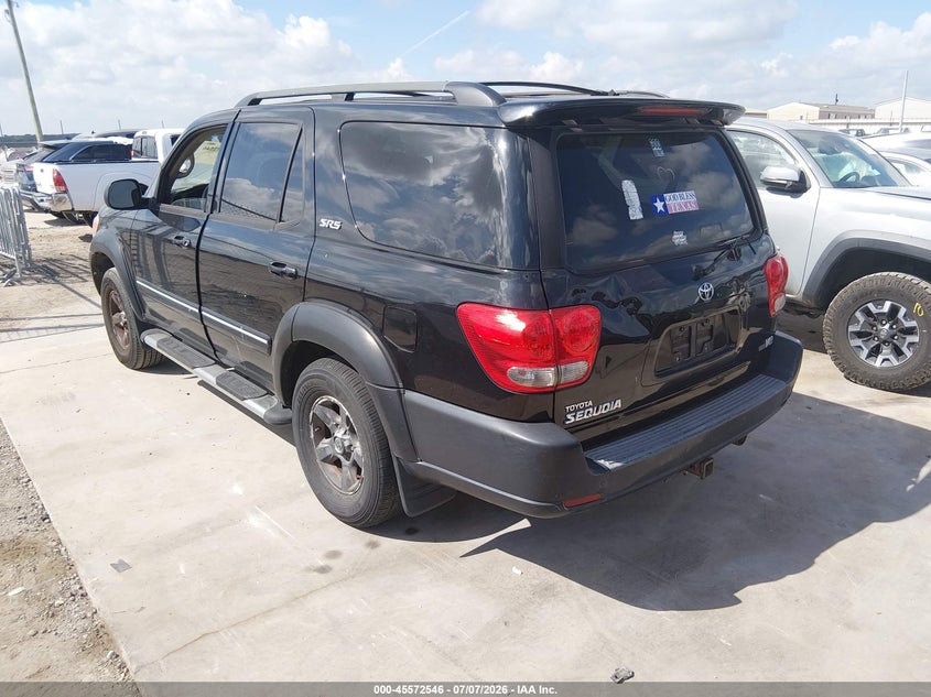 2006 Toyota Sequoia VIN 5TDZT34A96S269932 IAAI salvage auction — NORMAL WEAR, Original (Texas), sold $1,250 on 2026-07-28 (photo 3)