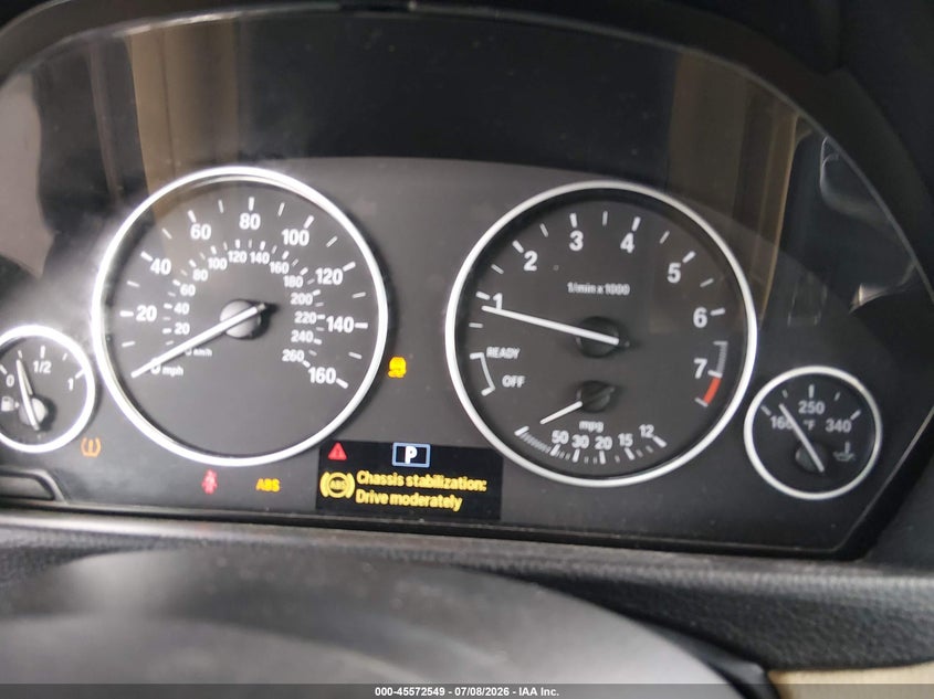 2013 BMW 3er VIN WBA3C1G51DNR47985 IAAI salvage auction — REAR END, Rebuildable (Florida), sold $25 on 2026-07-29 (photo 7)