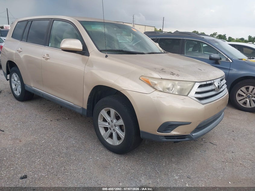2012 Toyota Highlander VIN 5TDZK3EH3CS064696 IAAI salvage auction — NORMAL WEAR, Original (Texas), sold $1,625 on 2026-07-29 (photo 1)