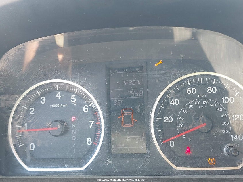 2007 Honda Cr-v VIN JHLRE48737C123031 IAAI salvage auction — NORMAL WEAR, Clear (Illinois), sold $1,150 on 2026-07-13 (photo 7)