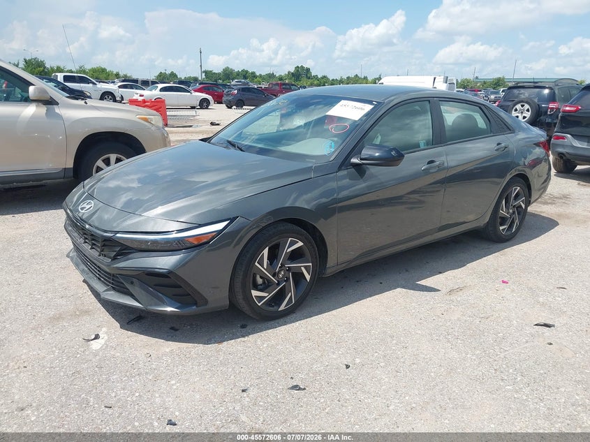 2025 Hyundai Elantra VIN KMHLM4DG8SU965180 IAAI salvage auction — RIGHT FRONT, Original (Texas), sold $6,125 on 2026-07-29 (photo 2)