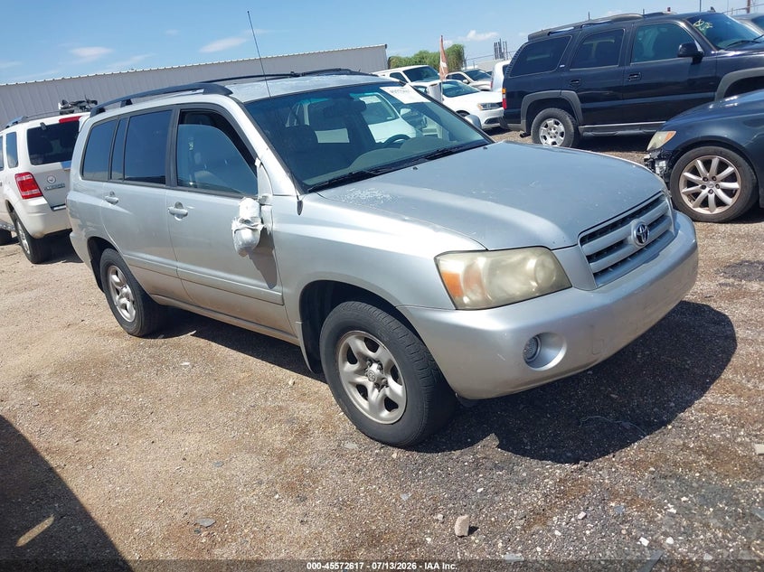 2007 Toyota Highlander VIN JTEGD21A770163546 IAAI salvage auction — NORMAL WEAR, Clear-Dealer Only (Arizona), sold $2,000 on 2026-07-23 (photo 1)