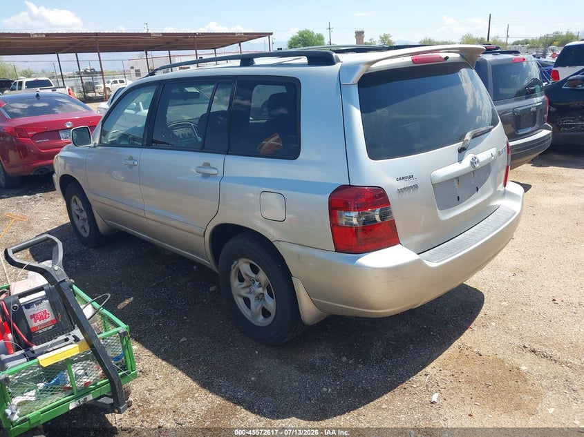 2007 Toyota Highlander VIN JTEGD21A770163546 IAAI salvage auction — NORMAL WEAR, Clear-Dealer Only (Arizona), sold $2,000 on 2026-07-23 (photo 3)