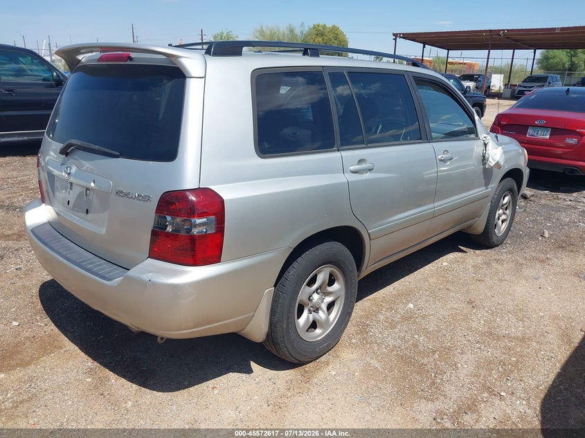 2007 Toyota Highlander VIN JTEGD21A770163546 IAAI salvage auction — NORMAL WEAR, Clear-Dealer Only (Arizona), sold $2,000 on 2026-07-23 (photo 4)