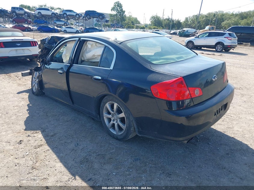 2006 Infiniti G VIN JNKCV51E96M504987 IAAI salvage auction — BIO HAZARD, Rebuildable (Florida), sold $300 on 2026-07-22 (photo 3)