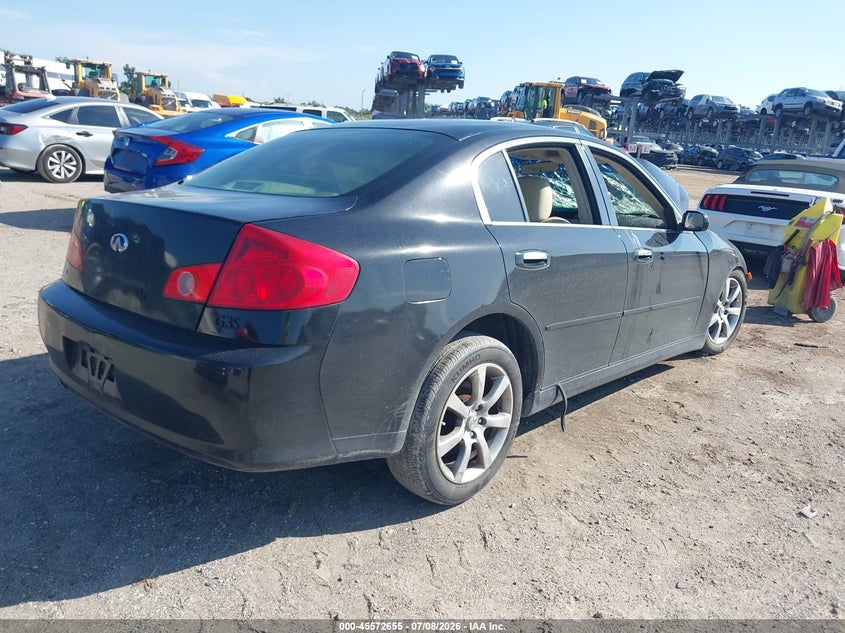 2006 Infiniti G VIN JNKCV51E96M504987 IAAI salvage auction — BIO HAZARD, Rebuildable (Florida), sold $300 on 2026-07-22 (photo 4)