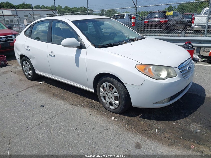 2010 Hyundai Elantra VIN KMHDU4AD2AU198942 IAAI salvage auction — NORMAL WEAR, Clear-Dealer Only (North Carolina), sold $425 on 2026-07-13 (photo 1)
