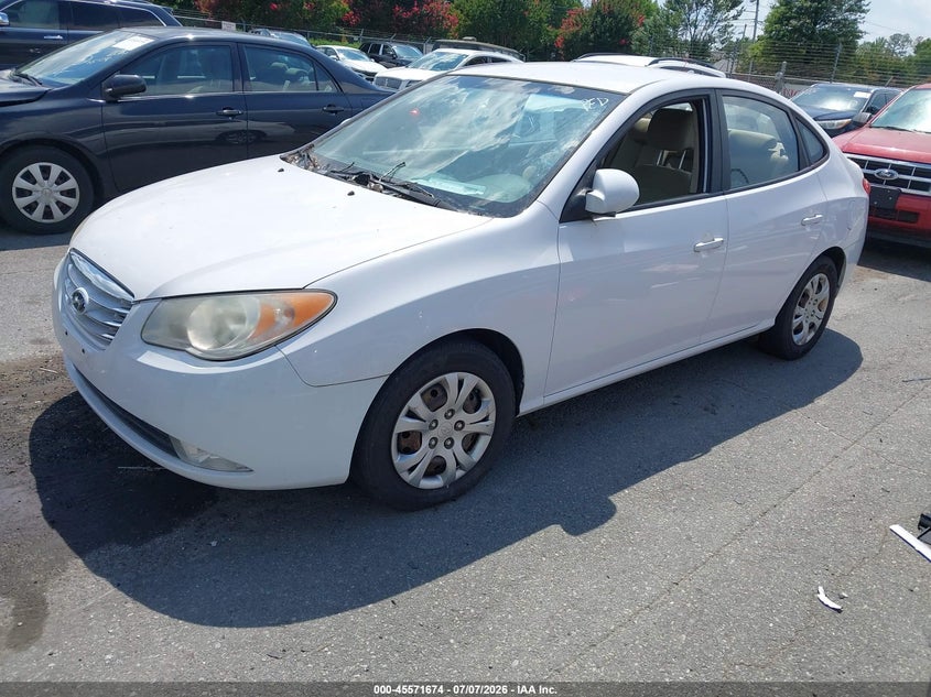 2010 Hyundai Elantra VIN KMHDU4AD2AU198942 IAAI salvage auction — NORMAL WEAR, Clear-Dealer Only (North Carolina), sold $425 on 2026-07-13 (photo 2)