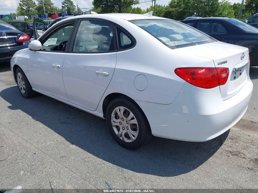 2010 Hyundai Elantra VIN KMHDU4AD2AU198942 IAAI salvage auction — NORMAL WEAR, Clear-Dealer Only (North Carolina), sold $425 on 2026-07-13 (photo 3)