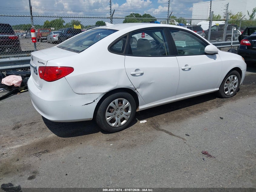 2010 Hyundai Elantra VIN KMHDU4AD2AU198942 IAAI salvage auction — NORMAL WEAR, Clear-Dealer Only (North Carolina), sold $425 on 2026-07-13 (photo 4)