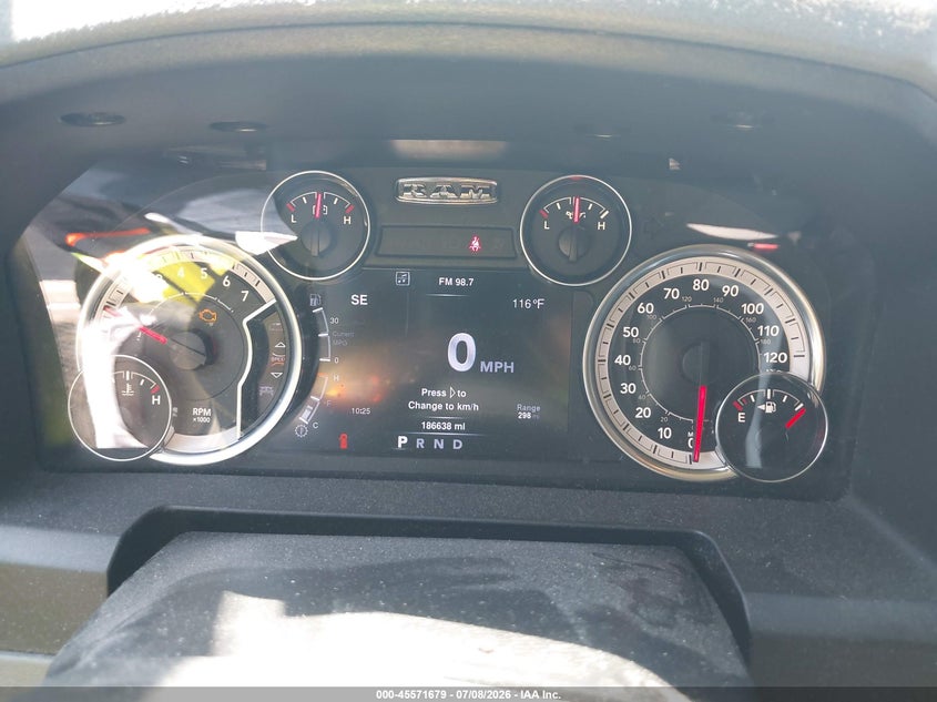 2013 Ram 1500 VIN 1C6RR6LTXDS529947 IAAI salvage auction — NORMAL WEAR, Original (Texas), sold $2,250 on 2026-07-27 (photo 7)