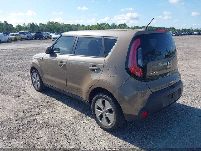 2016 Kia Soul VIN KNDJN2A23G7299292 IAAI salvage auction — NORMAL WEAR, Clear (Florida), sold $650 on 2026-07-28 (photo 3)
