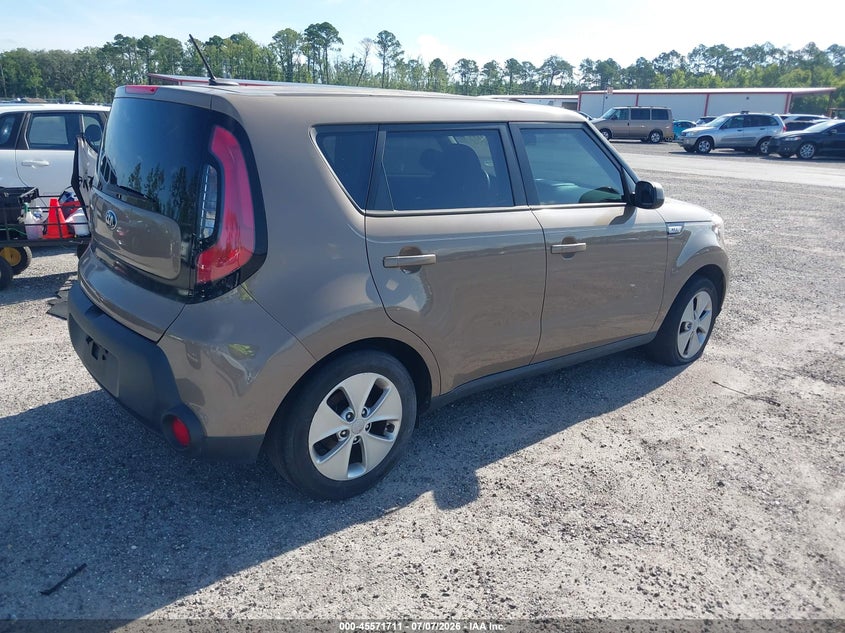 2016 Kia Soul VIN KNDJN2A23G7299292 IAAI salvage auction — NORMAL WEAR, Clear (Florida), sold $650 on 2026-07-28 (photo 4)