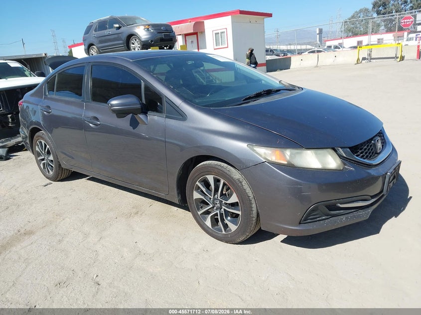 2015 Honda Civic VIN 19XFB2F89FE257431 IAAI salvage auction — REAR END, Salvage (California), sold $2,150 on 2026-07-20 (photo 1)