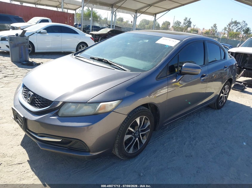 2015 Honda Civic VIN 19XFB2F89FE257431 IAAI salvage auction — REAR END, Salvage (California), sold $2,150 on 2026-07-20 (photo 2)
