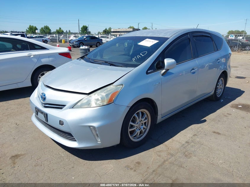 2013 Toyota Prius v VIN JTDZN3EU7D3215921 IAAI salvage auction — NORMAL WEAR, Clear - Dealer Only (California), sold $1,600 on 2026-07-29 (photo 2)